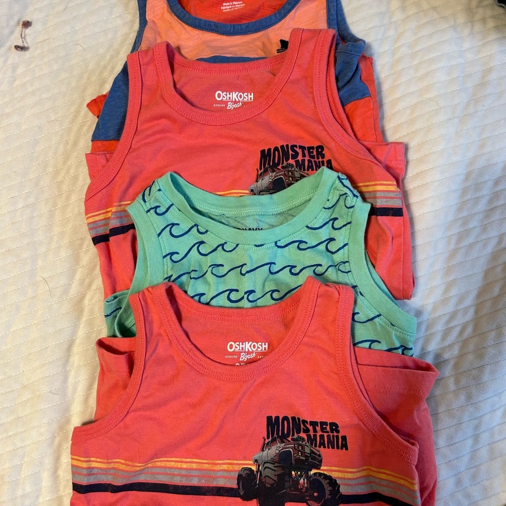 OshKosh B'gosh and old navy Tank Tops - Coral and Mint